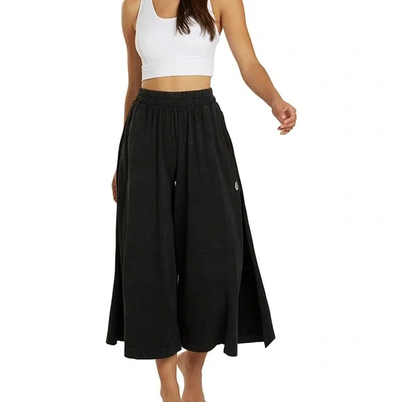 NWT, Free People, Hot Shot Slit, Wide Leg Pant, MEDIUM - Picture 4 of 10